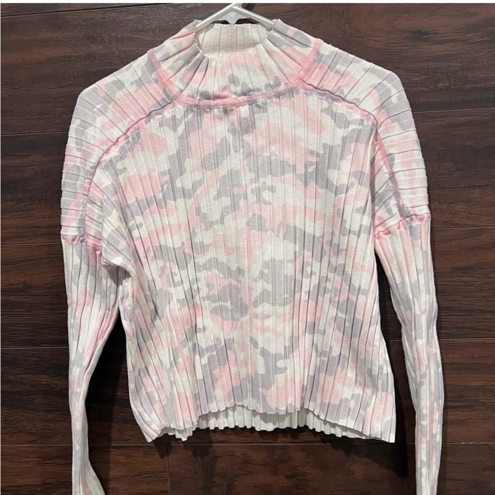 Central Park West Pink and White Sweater - Picture 2 of 4